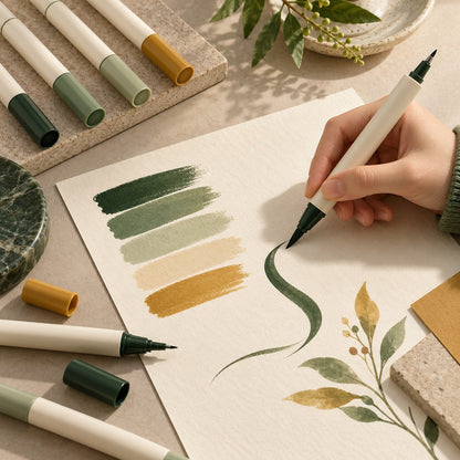 Mirqorin Lumen — Brush Marker Constellation — detail